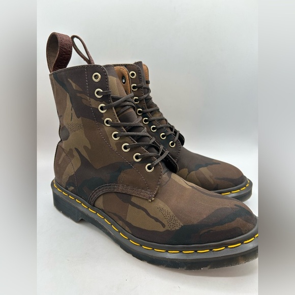 NEW RARE Dr Martens Pascal 1460 Camo combat boots Lace Up 8 Eye MADE IN ENGLAND - Picture 7 of 13